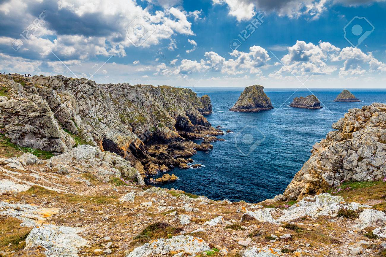 Pointe du Pen-Hir on the Crozon peninsula, Finistere department, Camaret-sur-Mer, Parc naturel regional d'Armorique. Brittany (Bretagne), France. - 82754007 Pointe du Pen-Hir on the Crozon peninsula, Finistere department, Camaret-sur-Mer, Parc naturel regional d'Armorique. Brittany (Bretagne), France. - 82754007