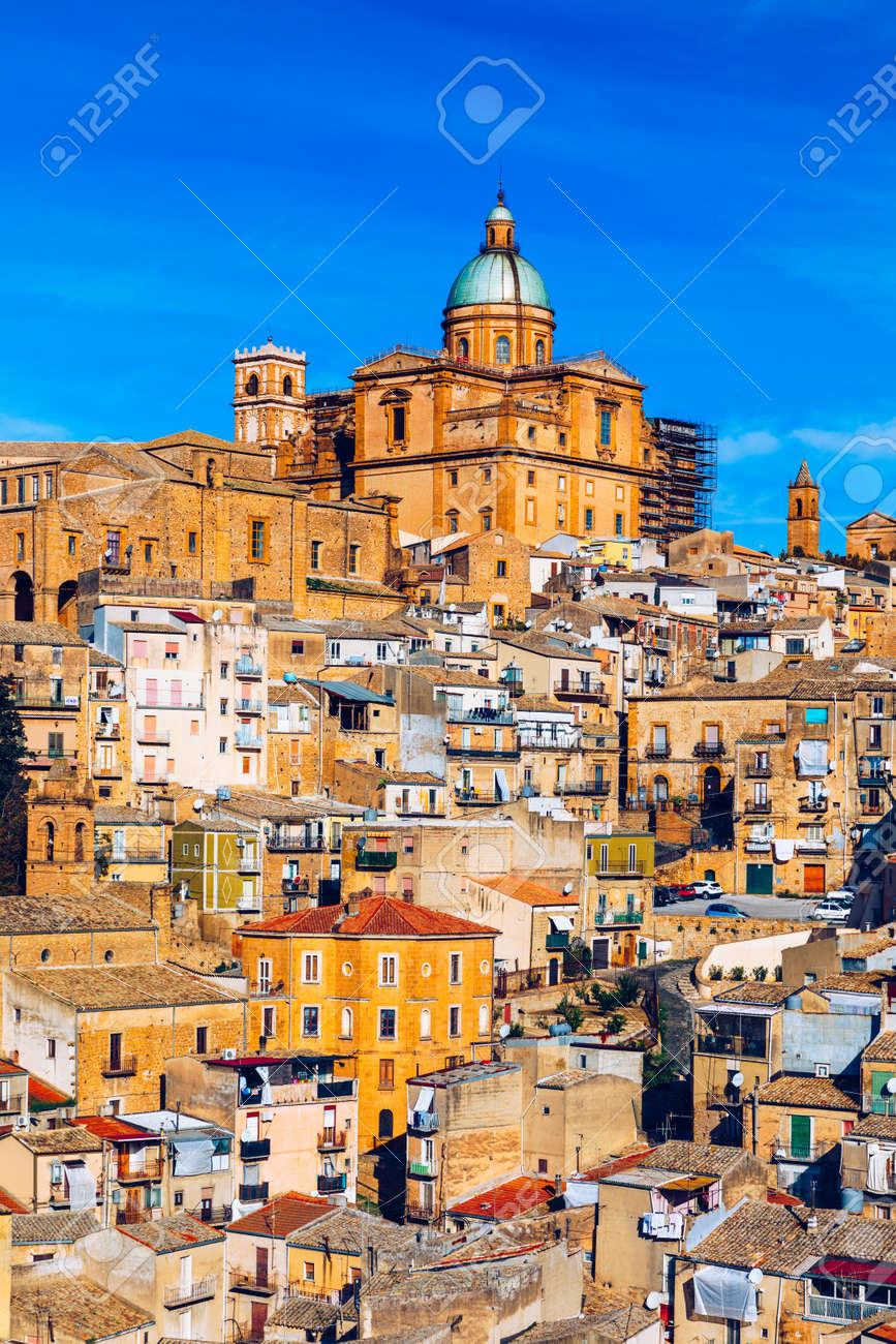 Piazza Armerina in the Enna province of Sicily in Italy. Piazza Armerina cityscape with the Cathedral SS. Assunta and old town, Sicily, Piazza Armerina, Province of Enna, Sicily, Italy, Europe. - 168255636 Piazza Armerina in the Enna province of Sicily in Italy. Piazza Armerina cityscape with the Cathedral SS. Assunta and old town, Sicily, Piazza Armerina, Province of Enna, Sicily, Italy, Europe. - 168255636