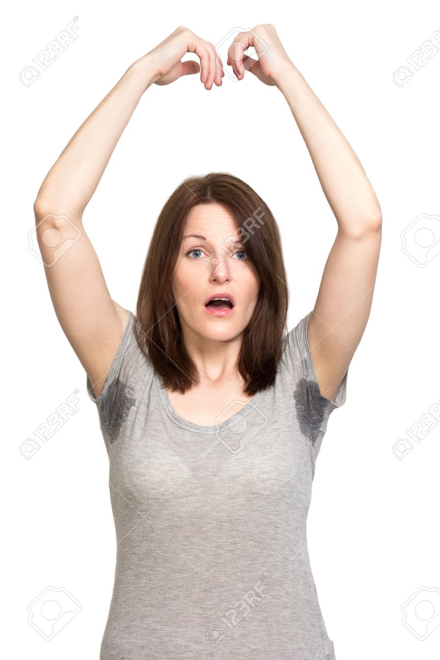 femme transpiration