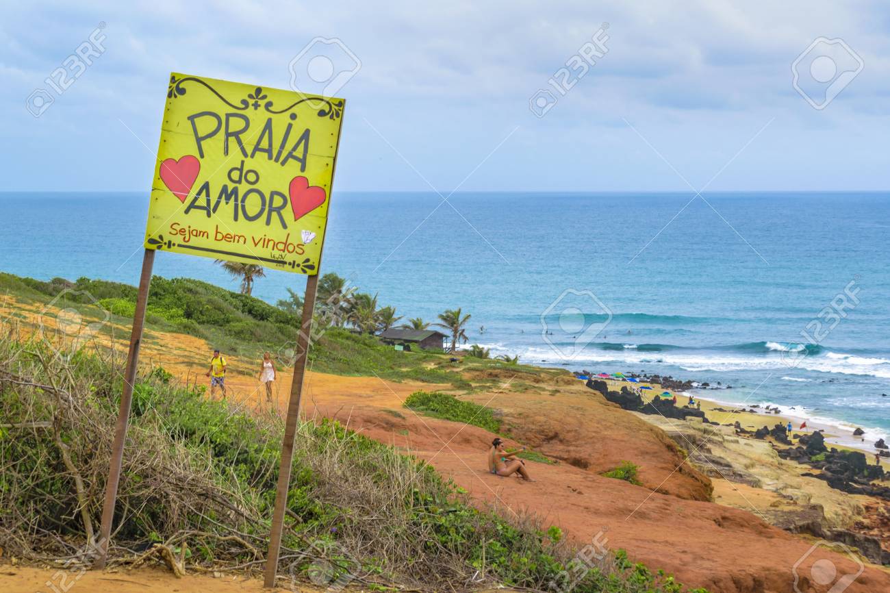 Pipa Brazil Janaury 16 Landscape Scene At Praia Do Amor Stock Photo Picture And Royalty Free Image Image