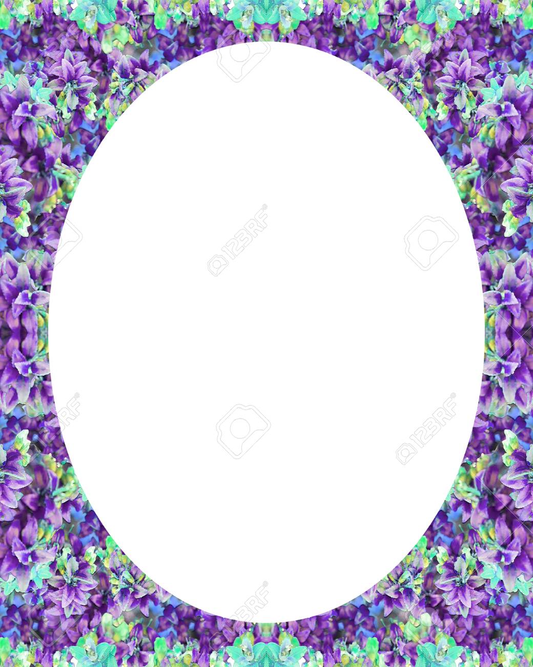 Immagini Stock Priorita Bassa Del Cerchio Bianco Del Cerchio Con Bordi Di Disegno Floreali Decorati Image 70155127