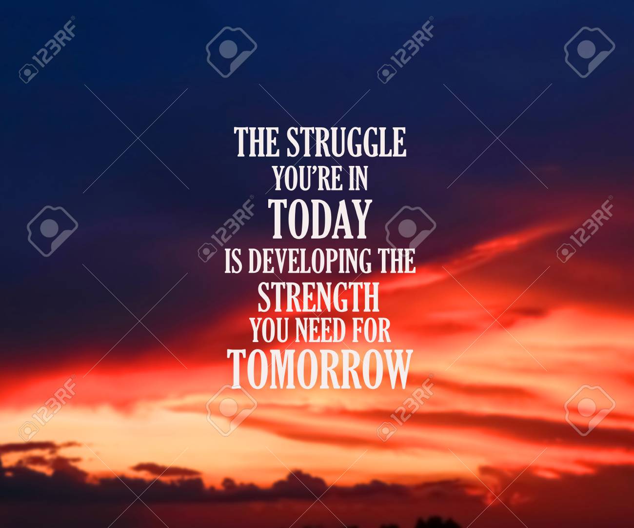 Inspirational And Motivation Quote On Blurred Landscape Background Stock  Photo, Picture And Royalty Free Image. Image 99620431.