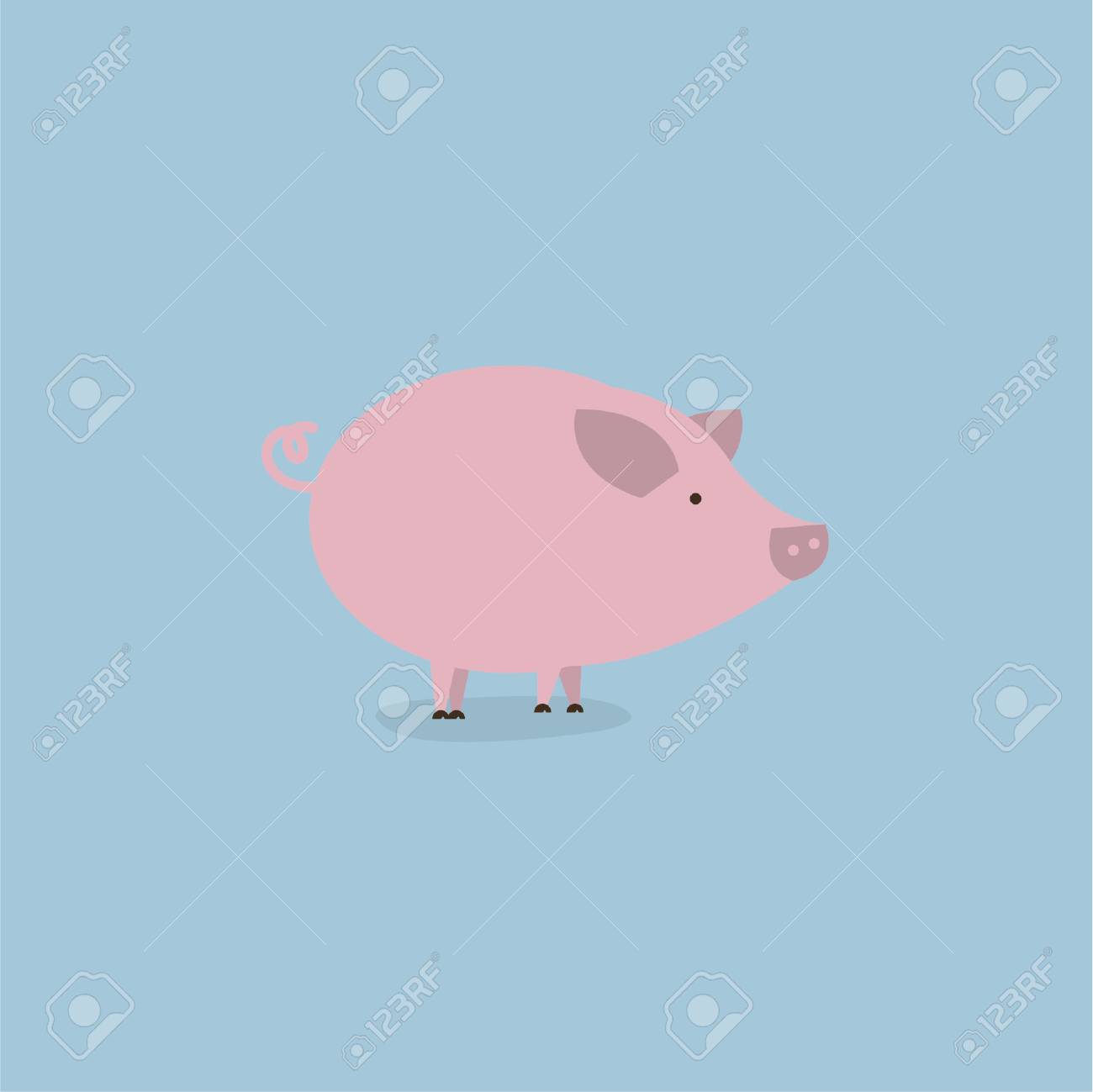 Pig Vector Illustrator Royalty Free Cliparts Vectors And Stock Illustration Image