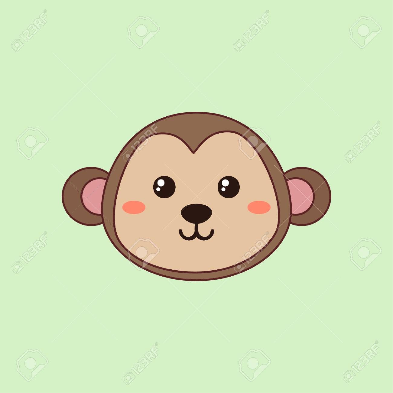 Cartoon Monkey Face Royalty Free Cliparts Vectors And Stock Illustration Image