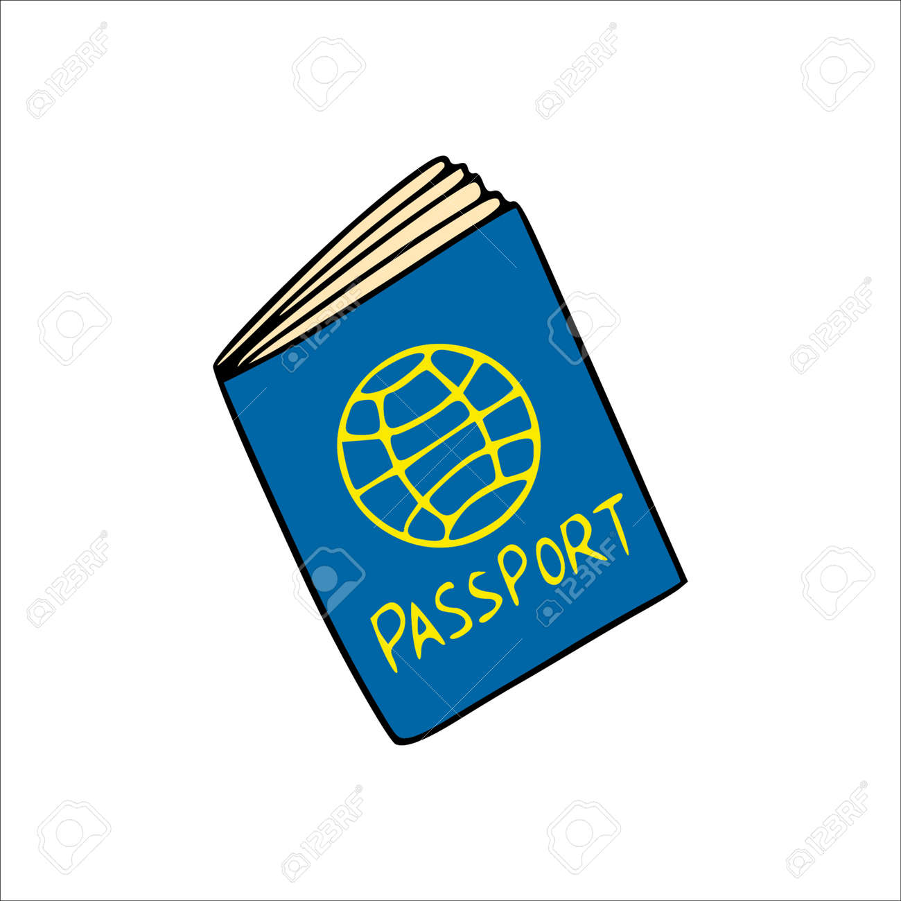 Passport - Free vector clipart images on creazilla.com, image size:1300x1300