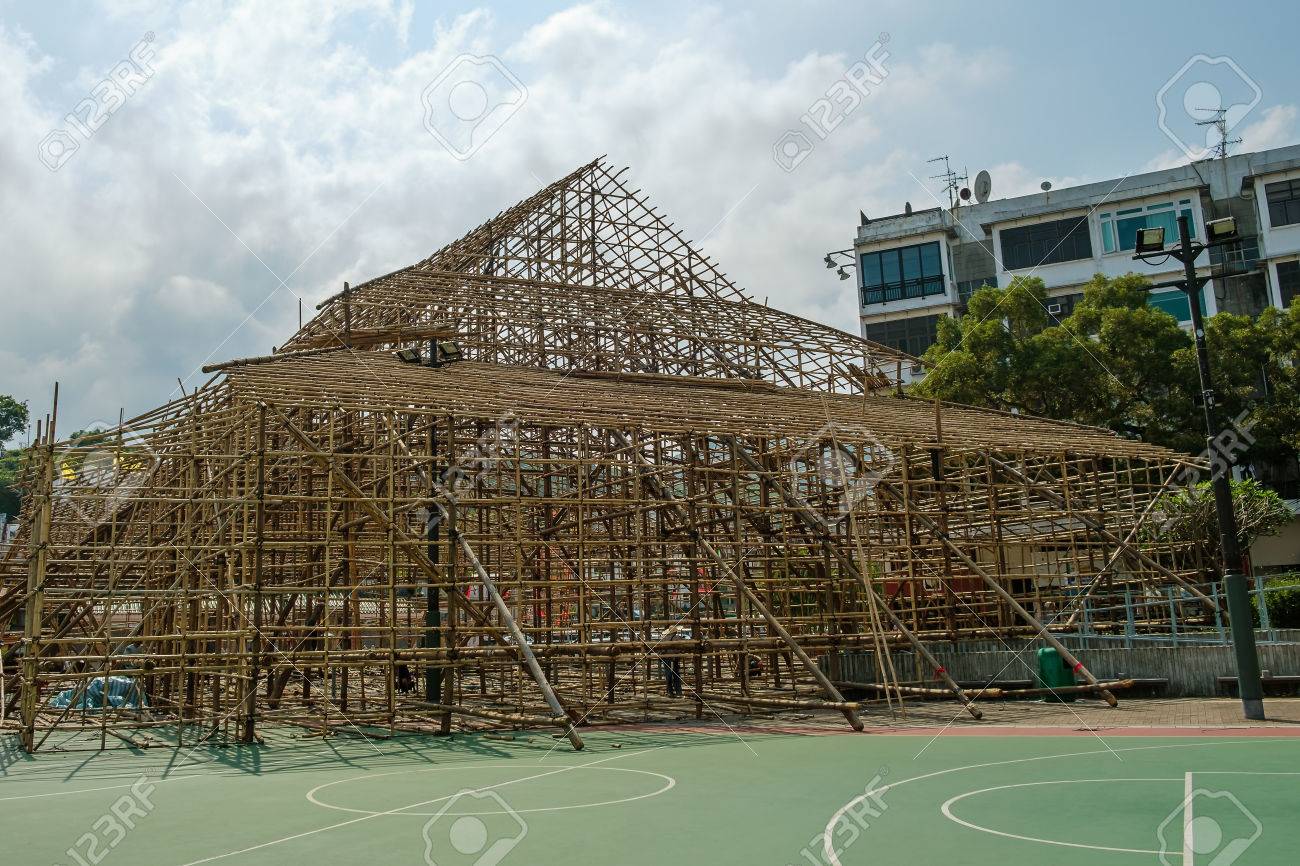 ユニークな竹足場工事香港のサイト の写真素材 画像素材 Image ユニークな竹足場工事香港のサイト の写真素材 画像素材 Image