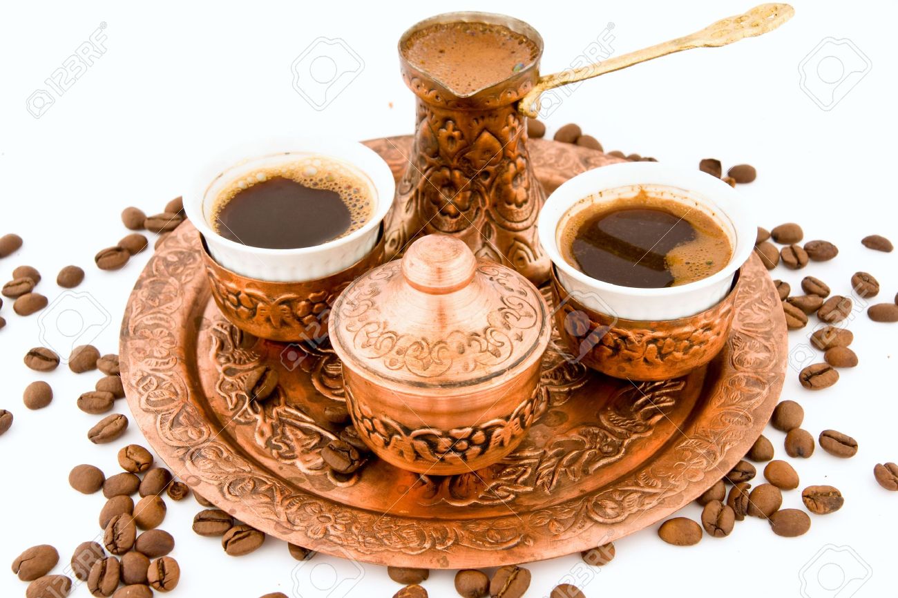 antique coffee set stock
