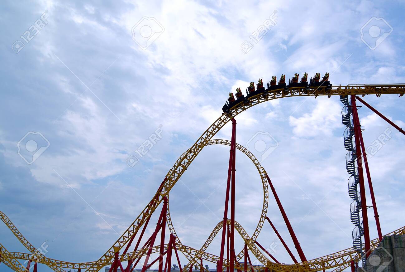 Roller Coaster Big High Rides Stock Photo Picture And Royalty Free Image Image
