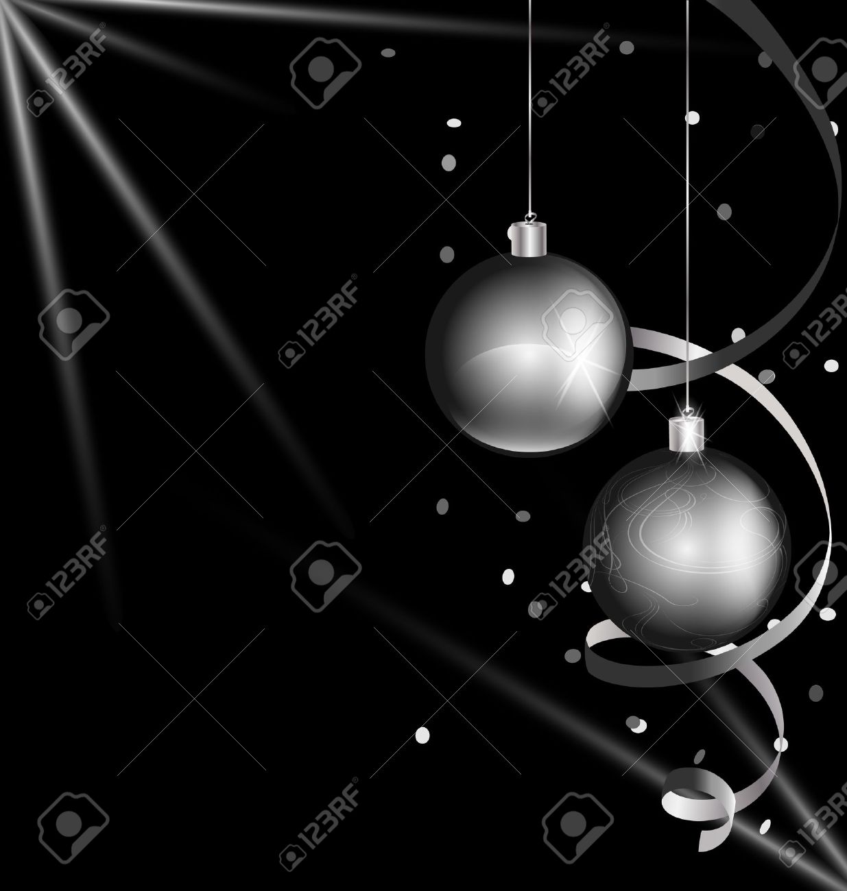 on black background are black white christmas decoration black and white christmas backgrounds