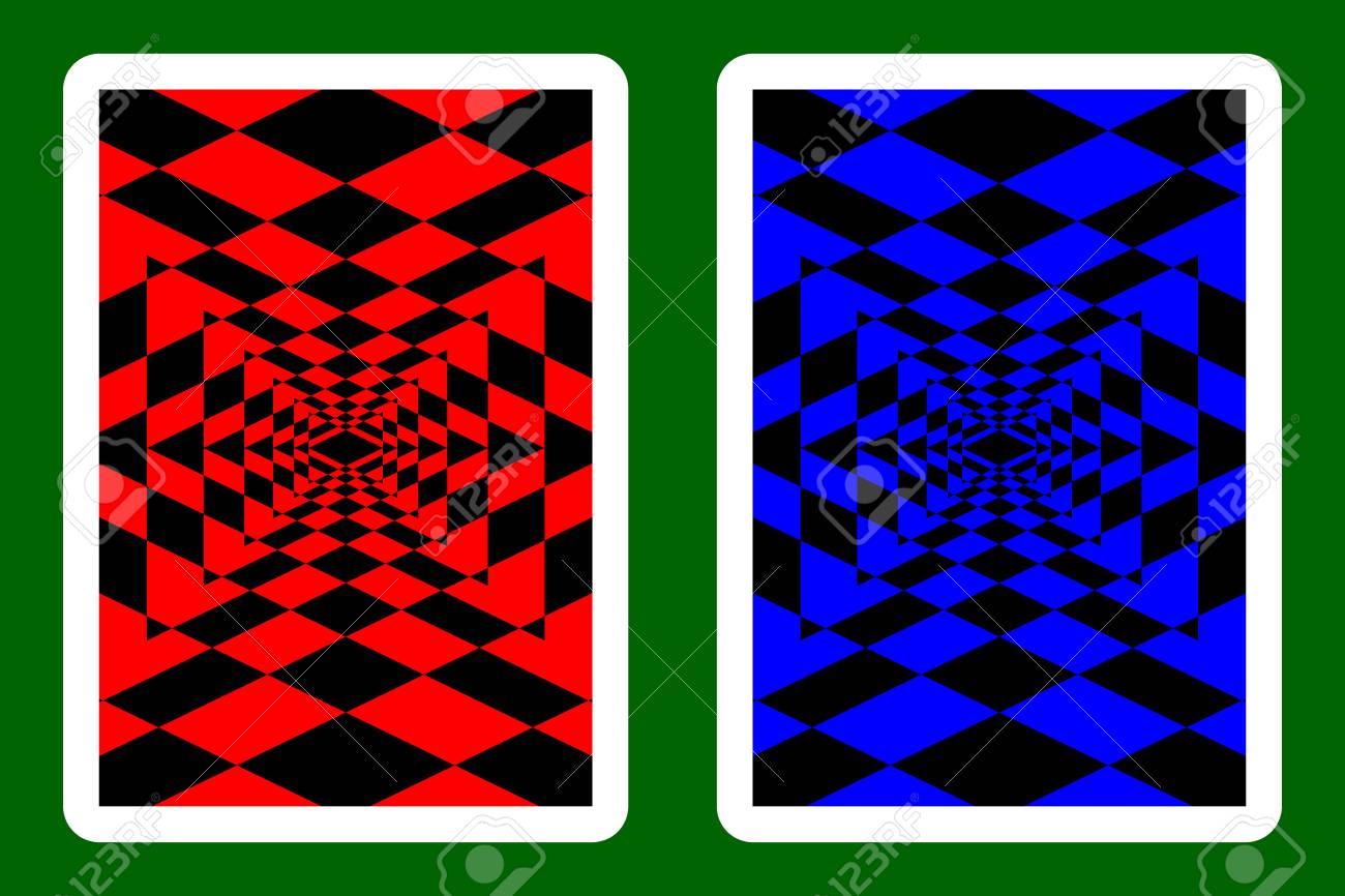 トランプ バック デザインのイラスト素材 ベクタ Image