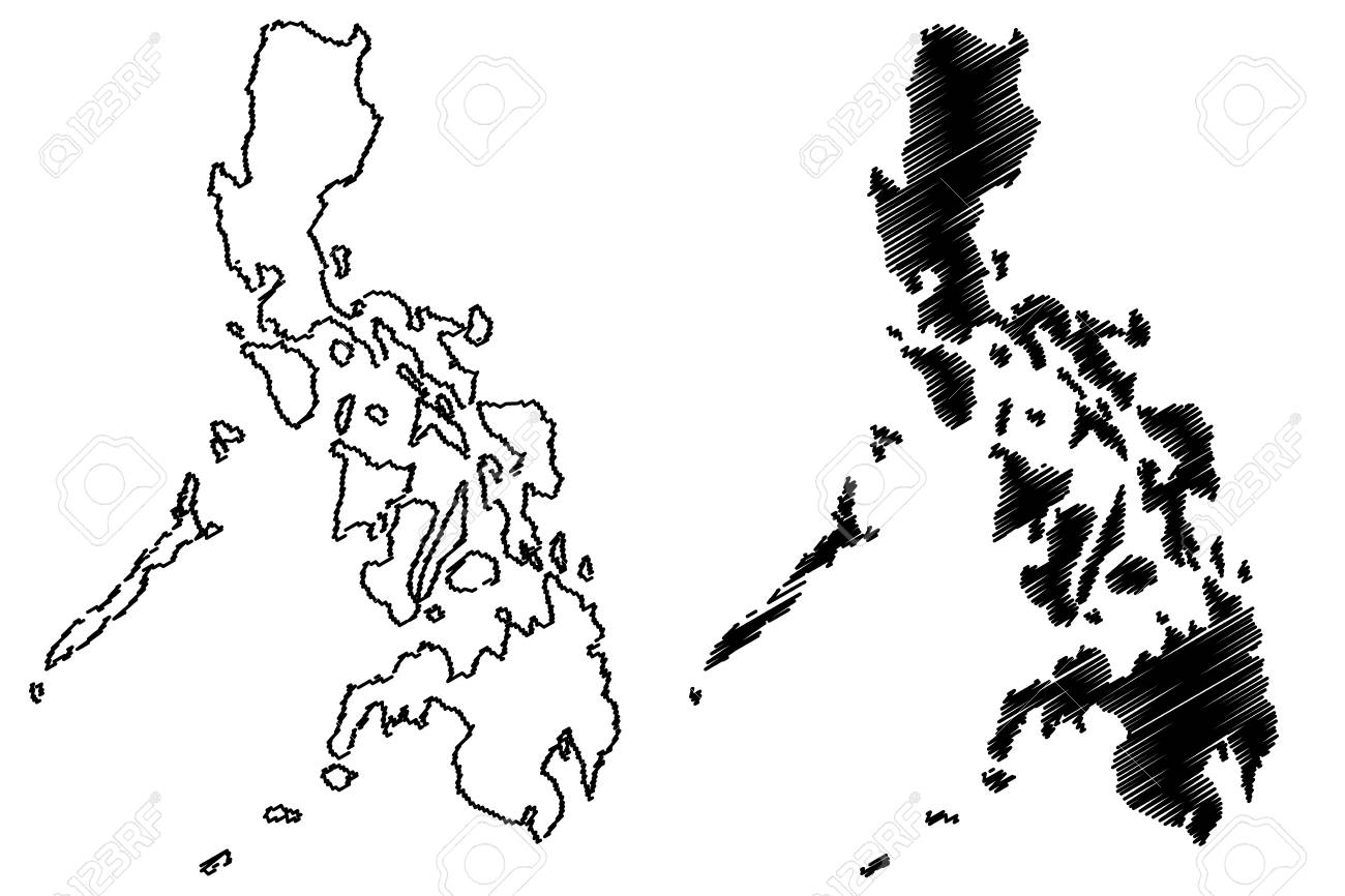 Map Of The Philippines Drawing Philippines Map Vector Illustration, Scribble Sketch Philippines Royalty  Free Svg, Cliparts, Vectors, And Stock Illustration. Image 82608890.