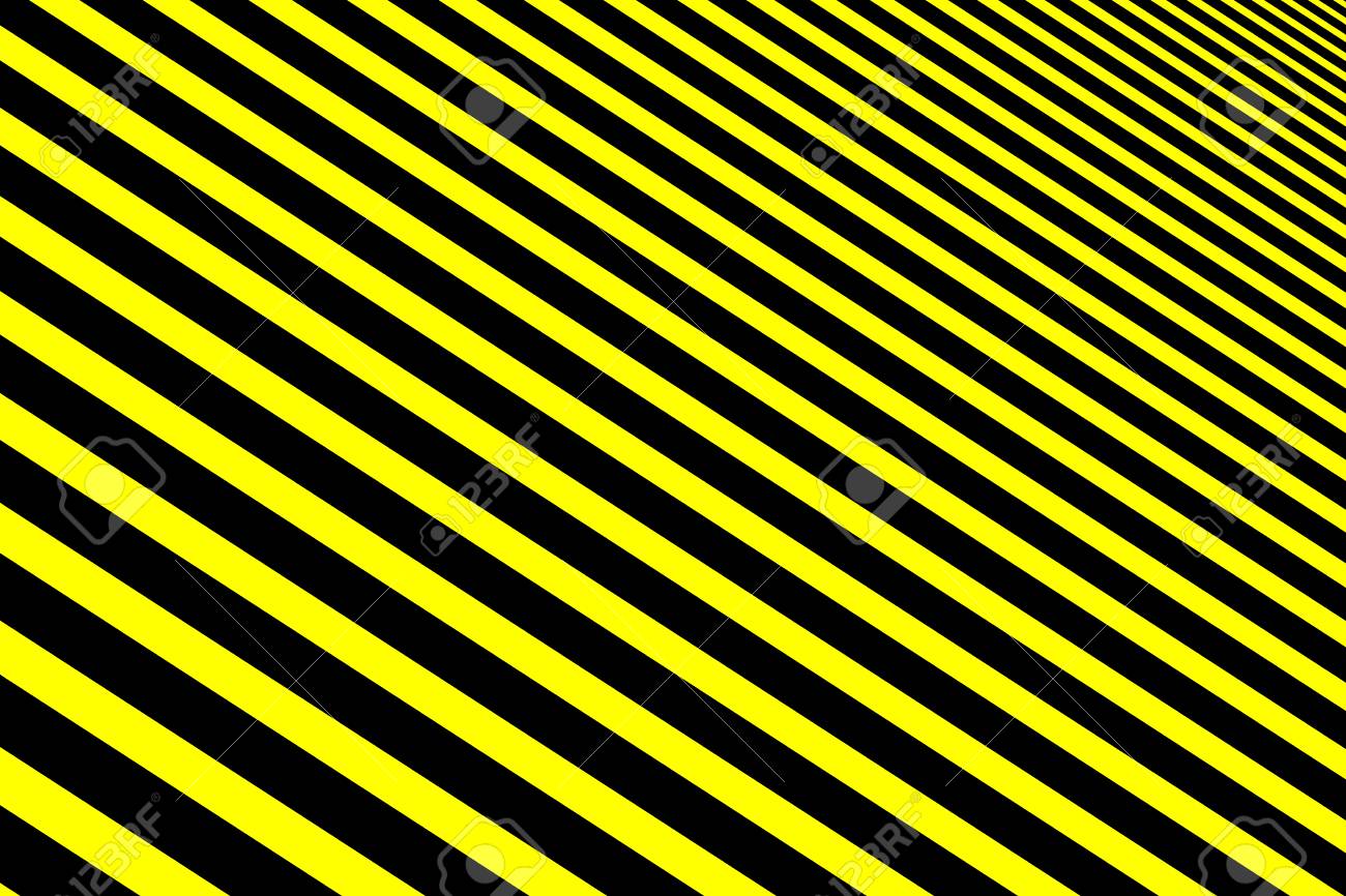 シンプルなストライプの背景 黒と黄色 斜めの線 黒と黄色のハーフトーン対角ストライプパターン のイラスト素材 ベクタ Image
