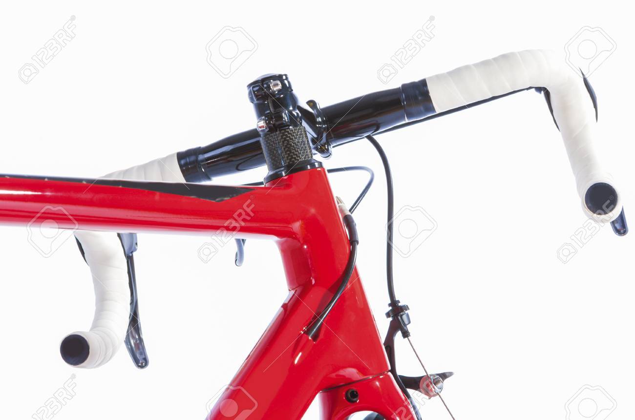 red bike handlebars