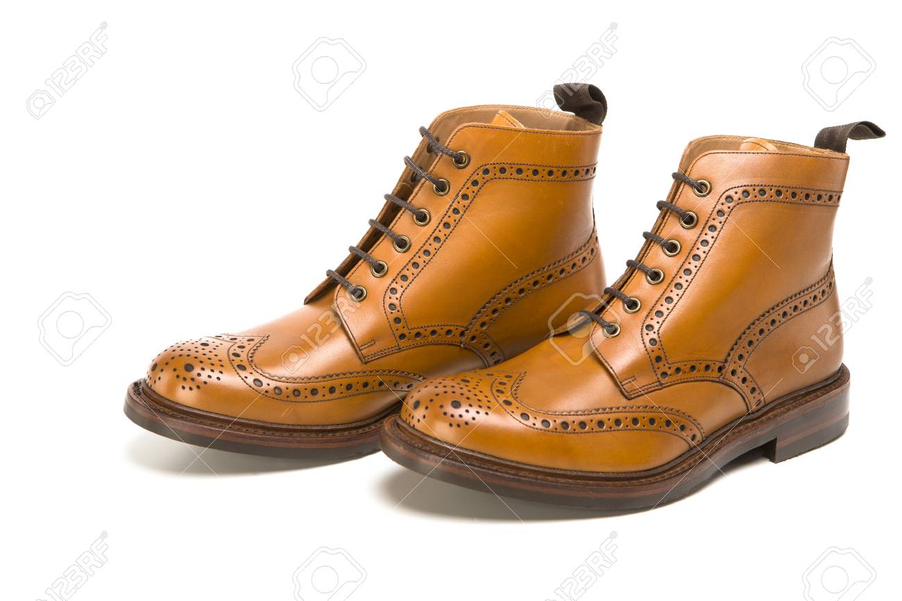 brogue derby boot