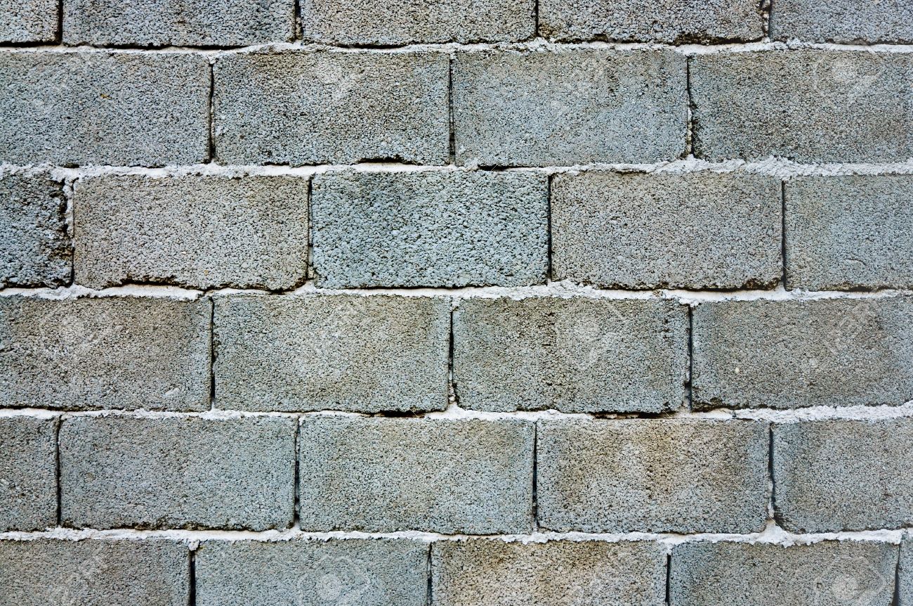 wall of concrete bricks with rough texture stock photo picture and
