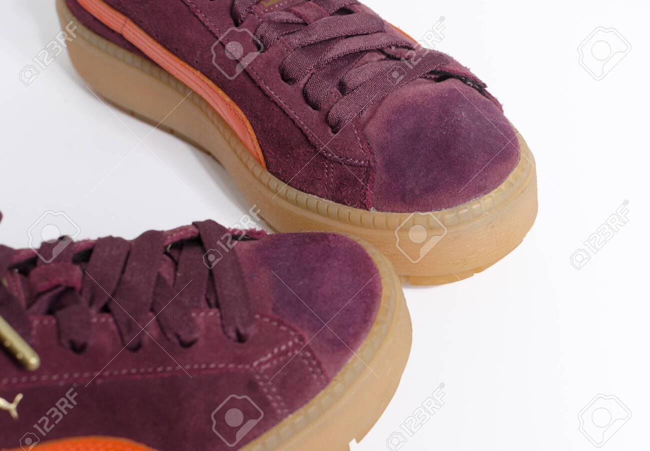 puma platform orange