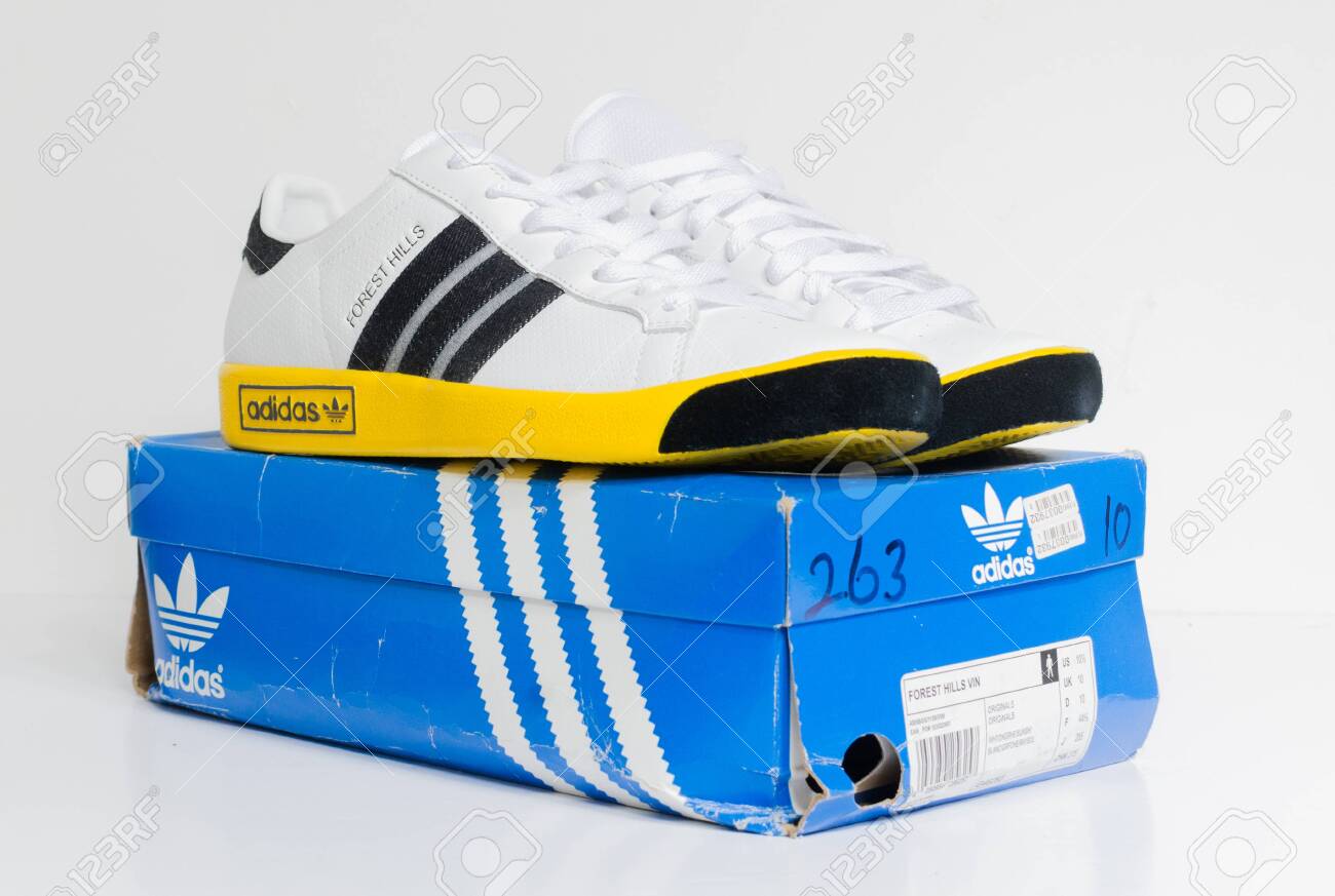 adidas forest hills blue and yellow