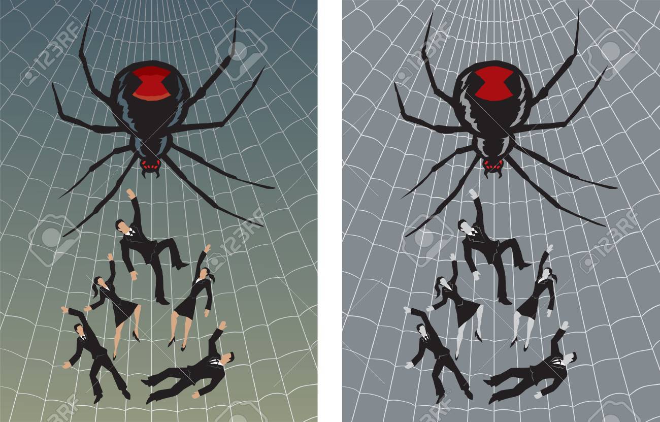 ウェブに巻き込まれるのイラスト素材 ベクタ Image