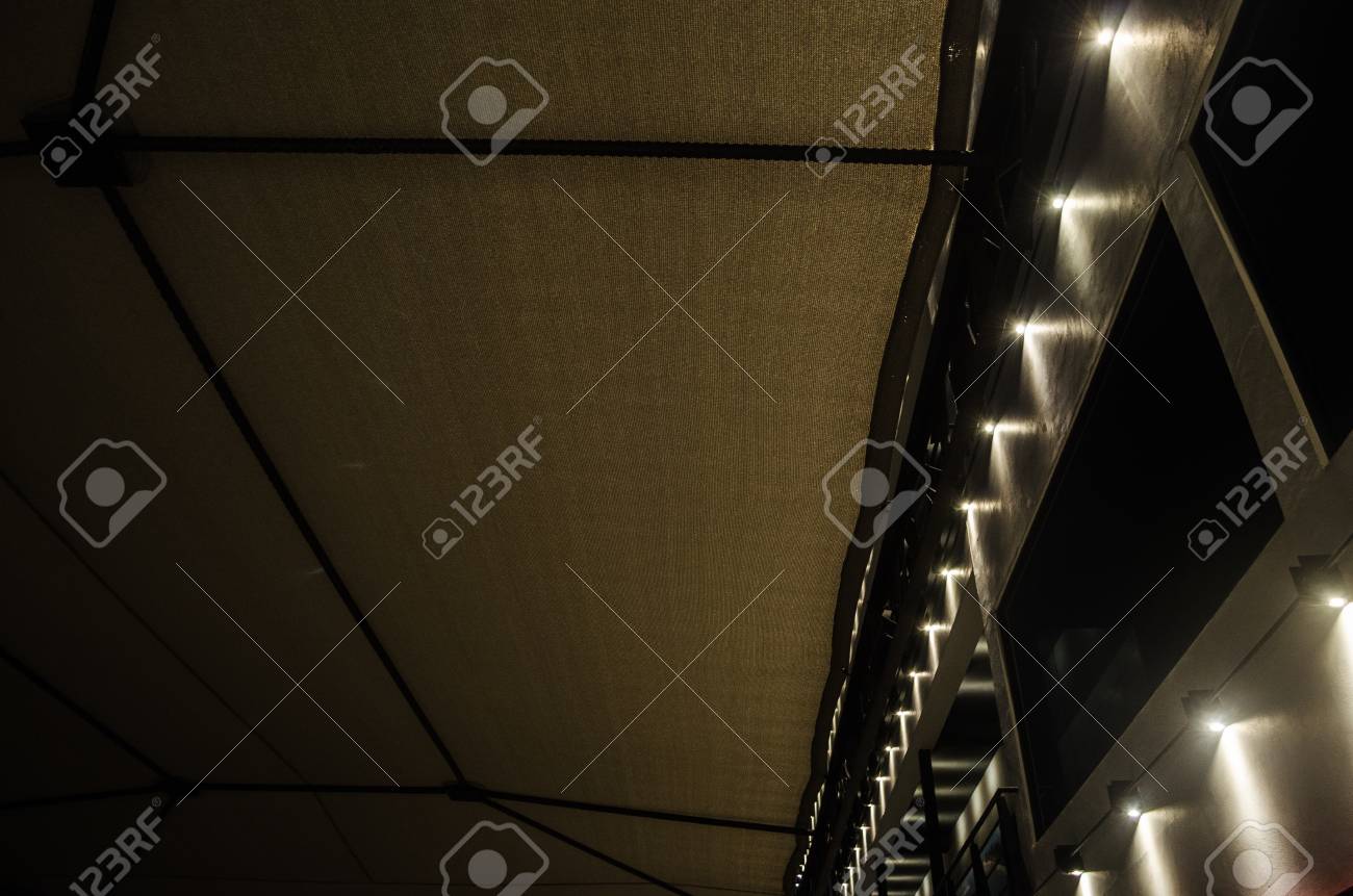 Abstract Background With A Metallic Structure And Night Lights