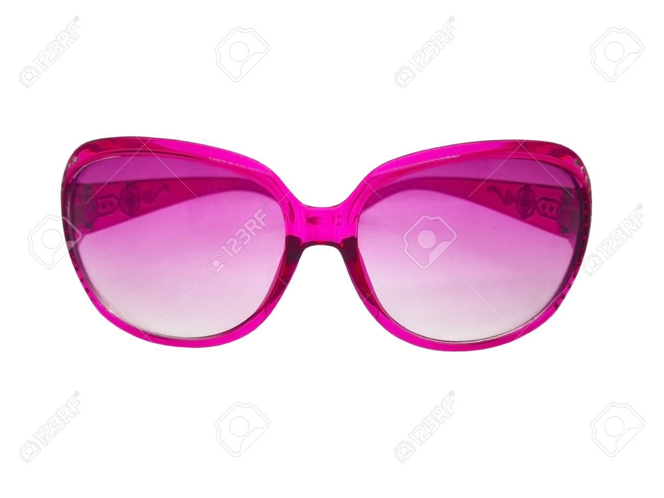 white sunglasses with pink lenses