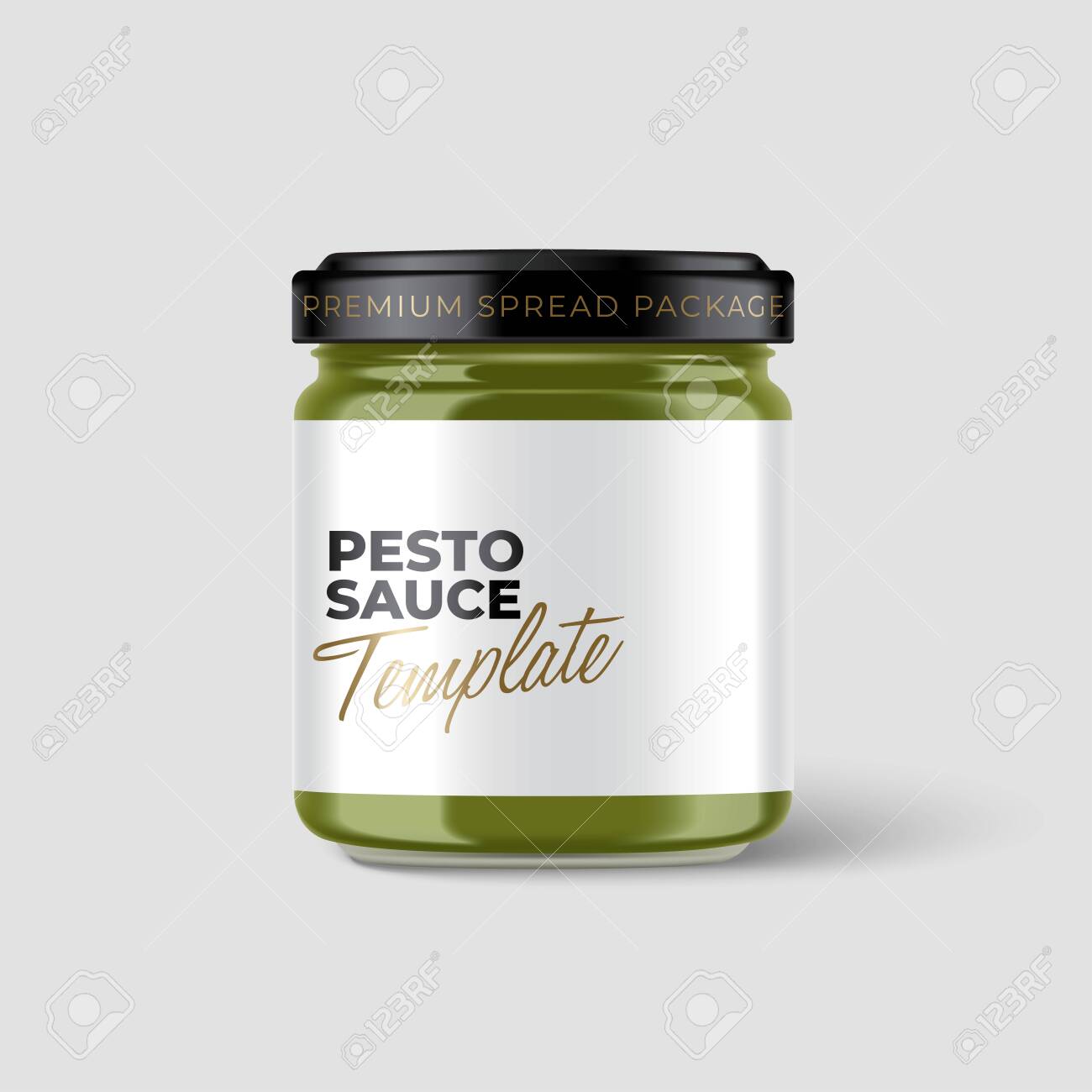 Download Jam Jar Collection Premium Glass Container With Label Template Royalty Free Cliparts Vectors And Stock Illustration Image 148415256