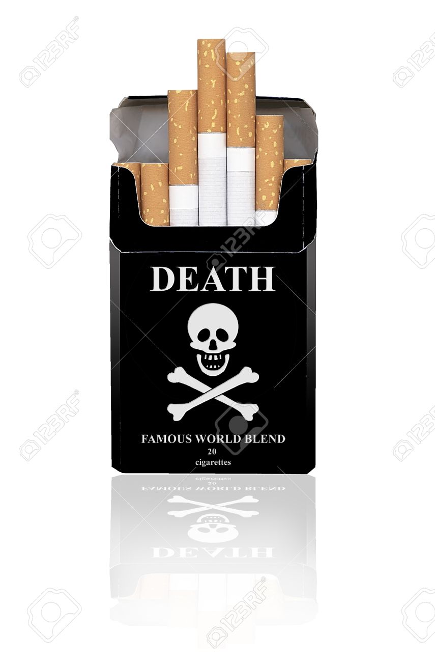 Resultado de imagen de paquete de tabaco negro muerte