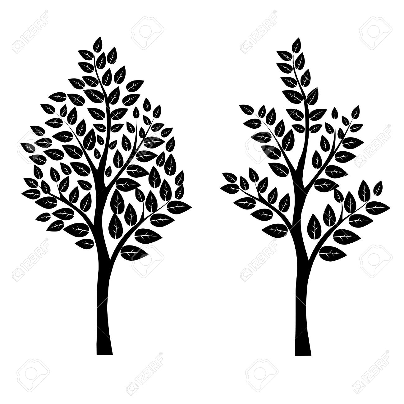black tree vector art eps 10 royalty free cliparts vectors and