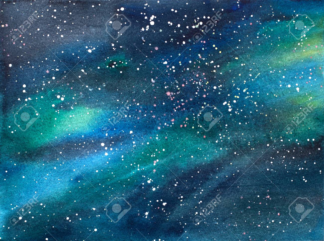 水彩画 銀河 9544b2d369ff29b269249d40d58473