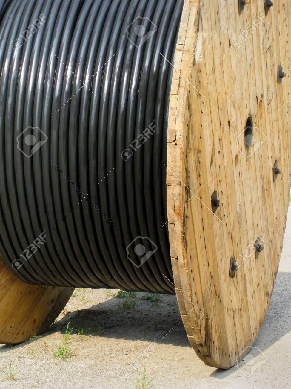 wooden spool