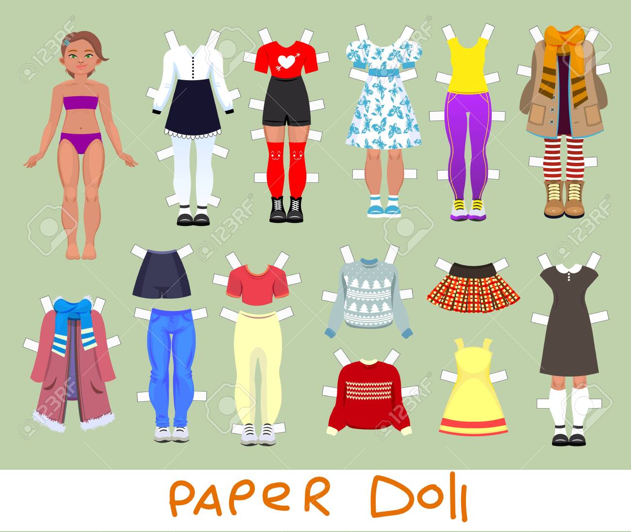 girl paper doll