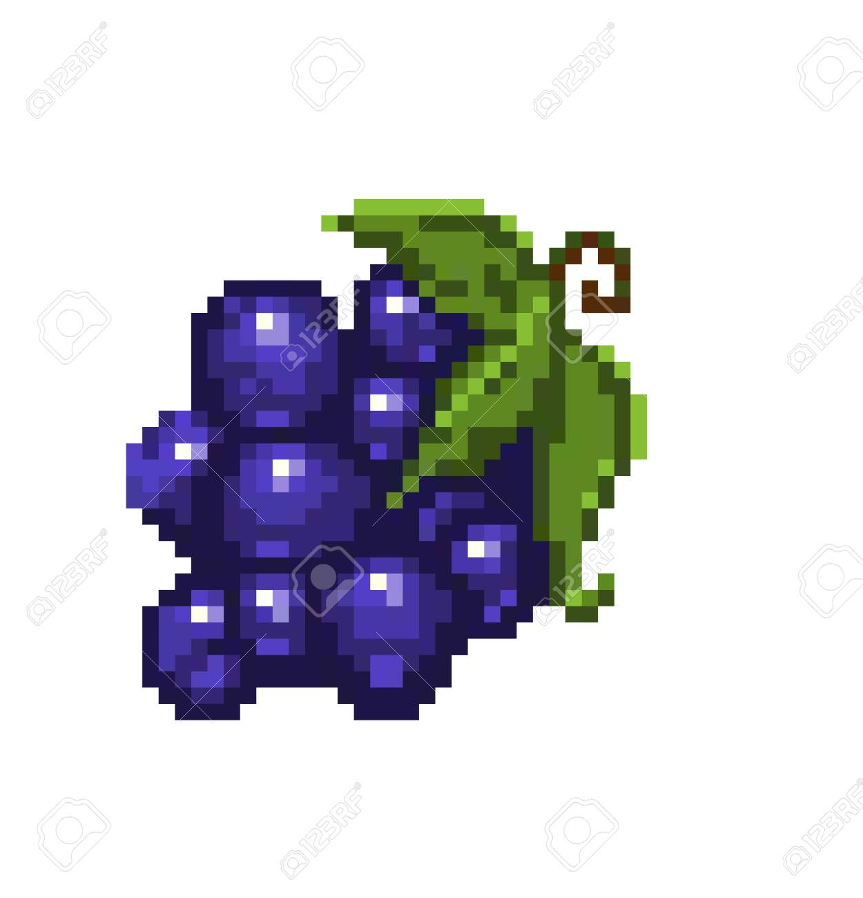 Pixel Art Bunch Of Grapes Icon 32x32 Vector Illustration Isolated Royalty Free Cliparts Vectors And Stock Illustration Image 145866514 pixel art bunch of grapes icon 32x32 vector illustration isolated