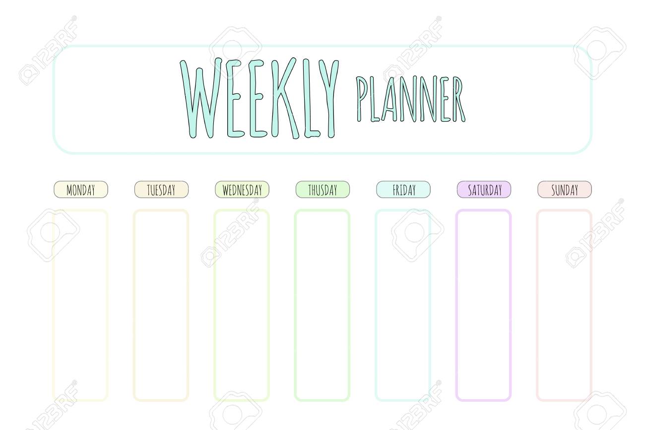 Lovable vector planner. Adorable site for notes. Notebooks, diary, higher education.. photograph relating to Weekly Planner Page named Lovable vector planner. Lovely website page for notes. Notebooks, diary, higher education..