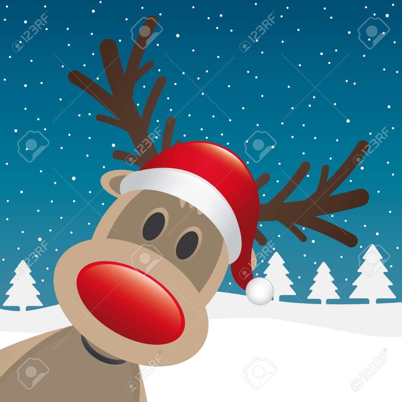 Rudolph Reindeer Red Nose Santa Claus Hat Stock Photo, Picture and Royalty Free Image. Image 15274661. Rudolph Reindeer Red Nose Santa Claus Hat Stock Photo, Picture And Royalty Free Image. Image 15274661.