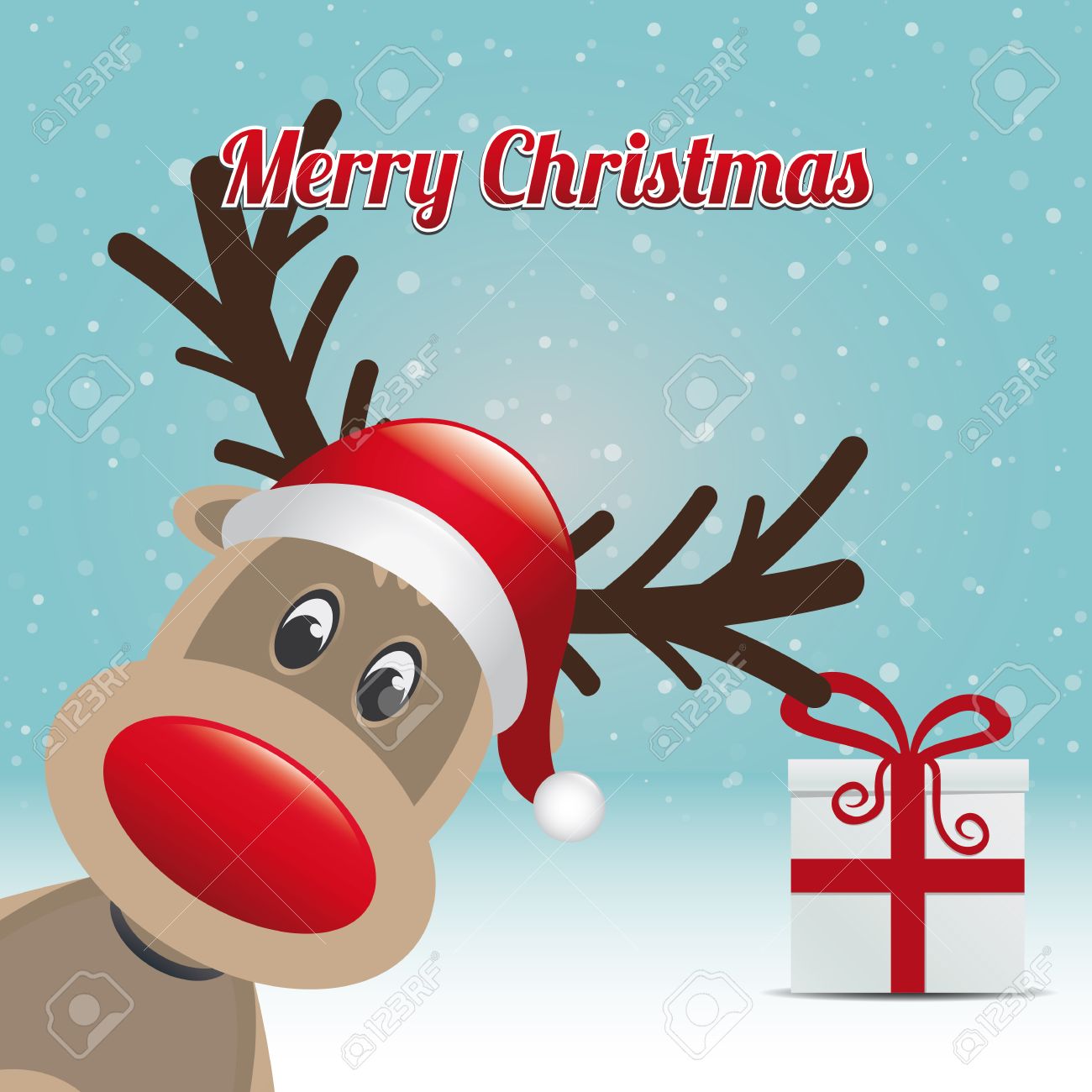 merry christmas reindeer