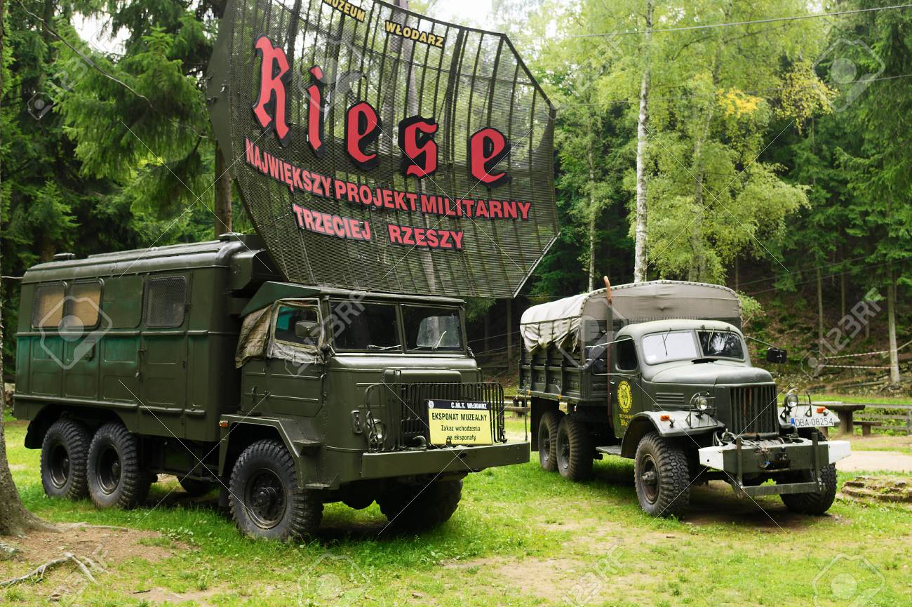 Historic Polish STAR 660 And Soviet ZIL 157 6x6 Army Trucks On September 6,  2017 On Exhibition In Project Riese Museum In Wlodarz, Lower Silesia,  Poland. Stock Photo, Picture and Royalty Free Image. Image 93582258.