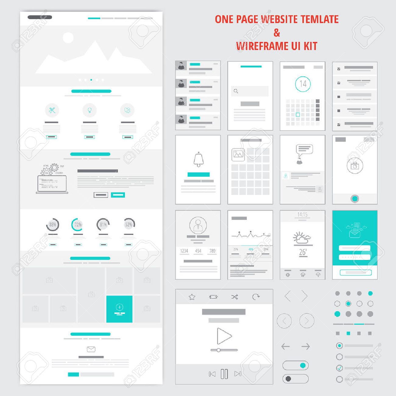 app wireframe template