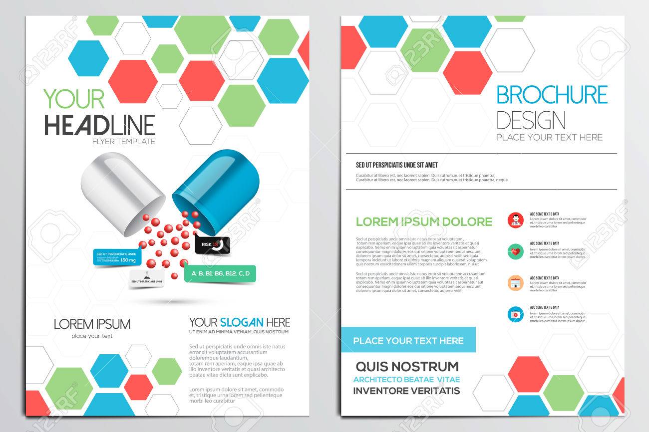 medical brochure design template
