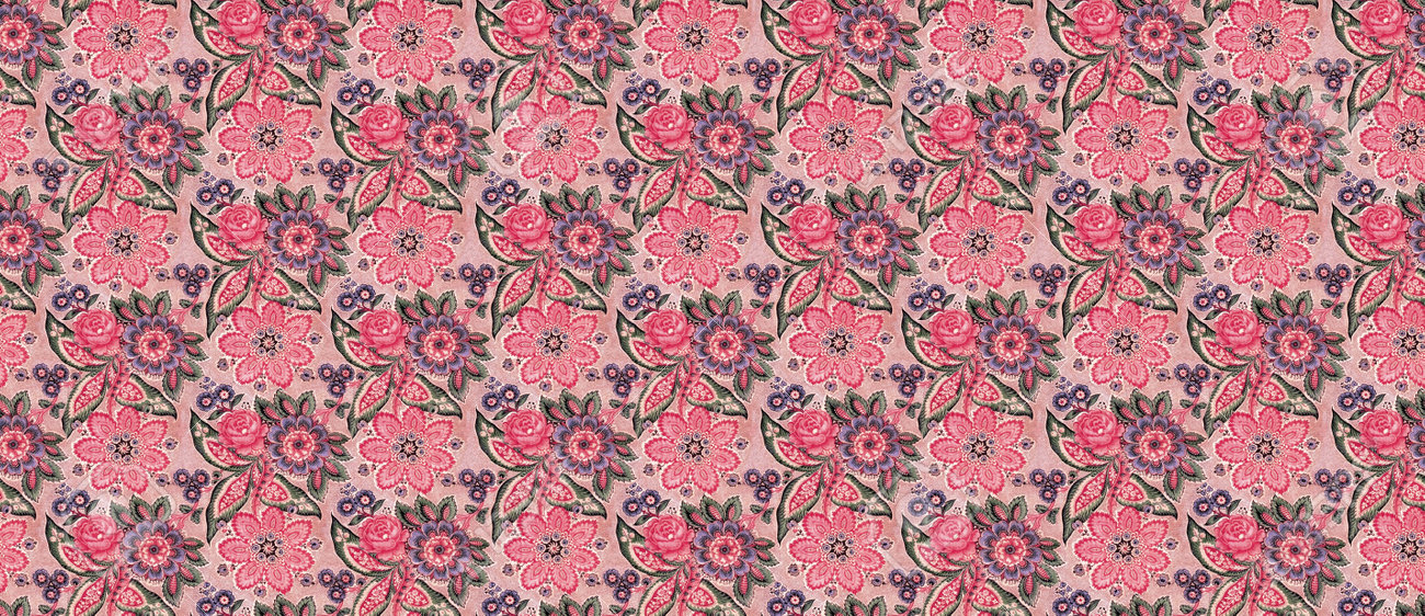 traditional vintage spanish floral brocade pattern in mauve and