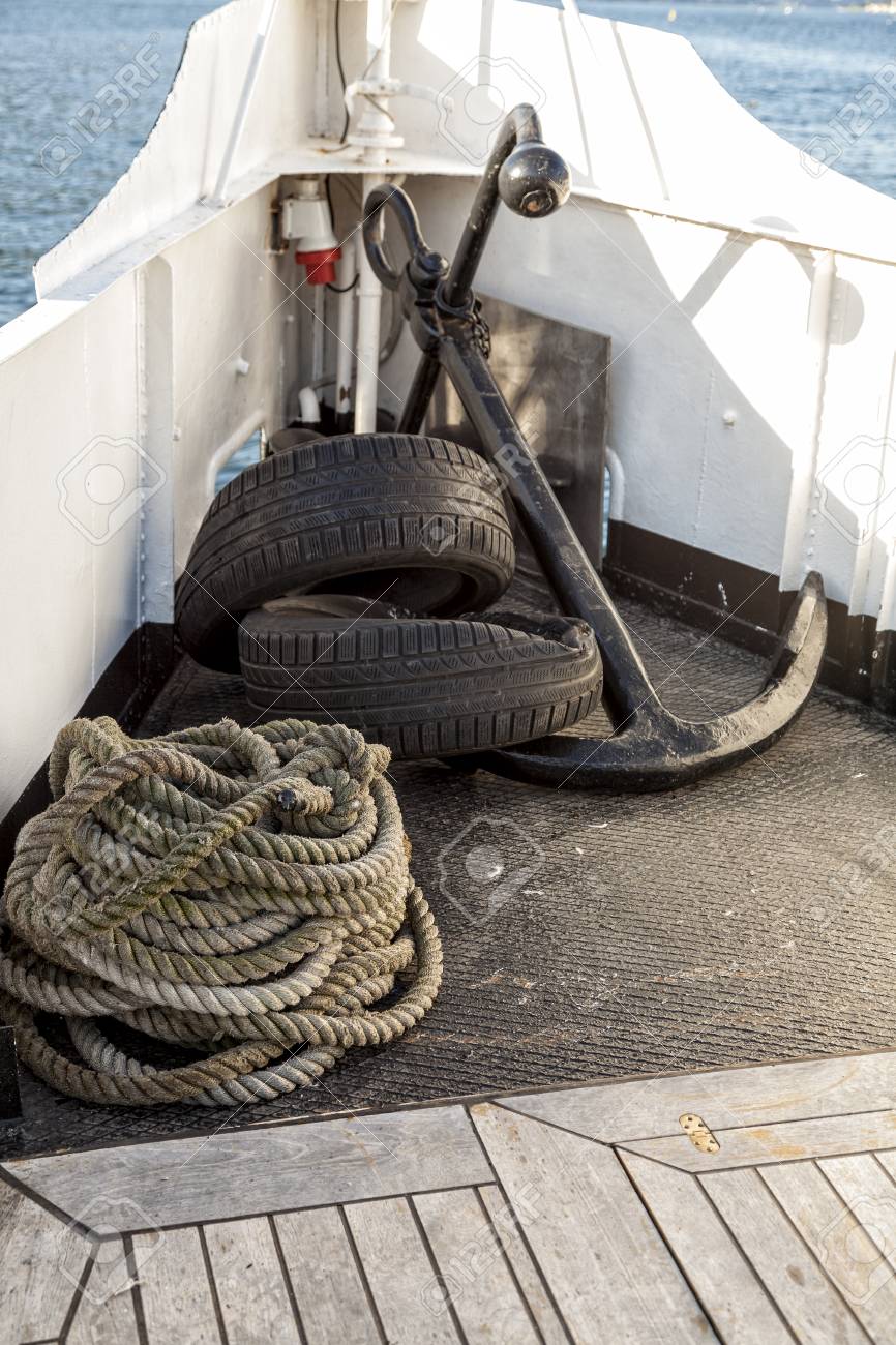Bow of a boat. Como Lake. Italy - 97217980 Bow of a boat. Como Lake. Italy - 97217980