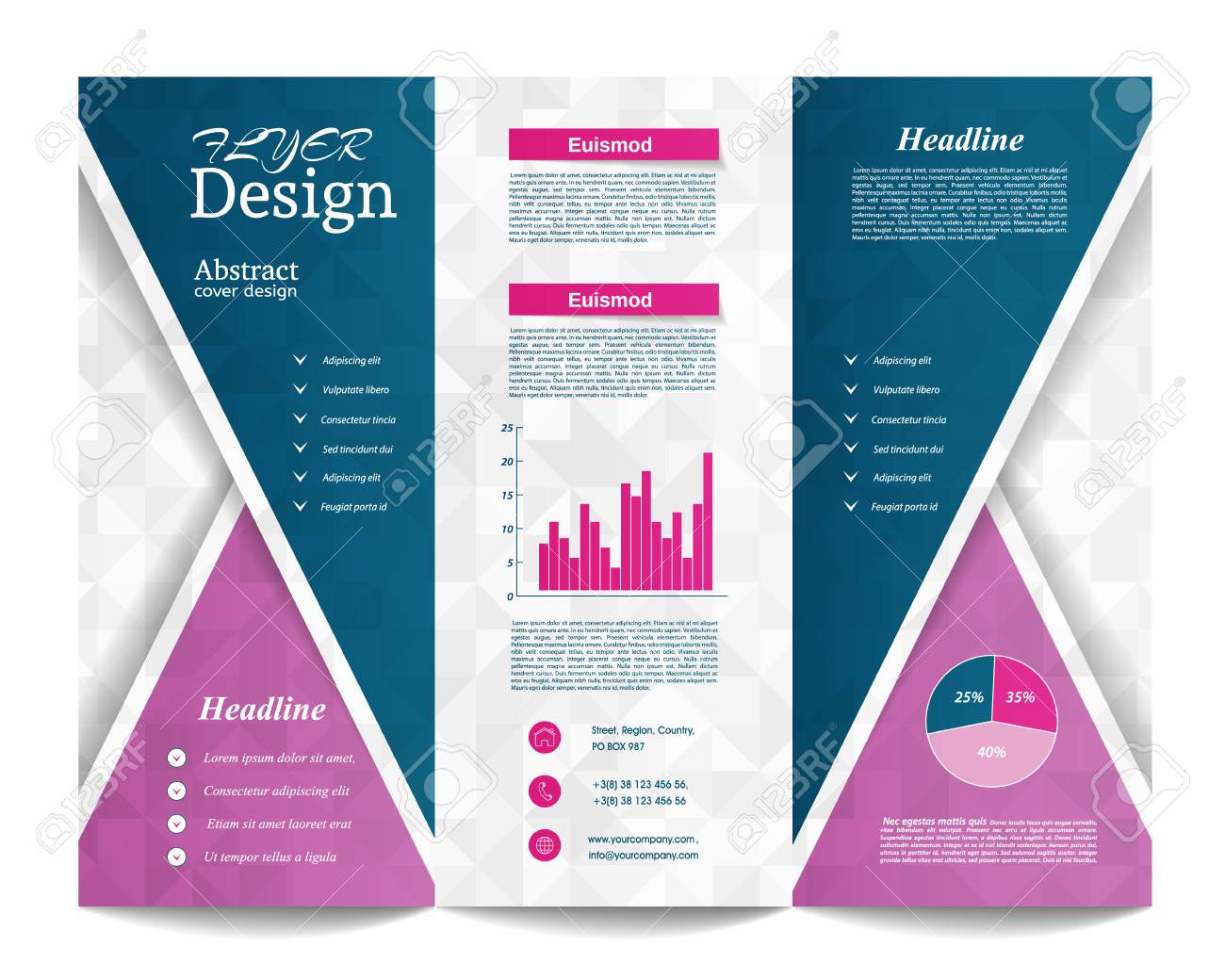 tri fold brochure template
