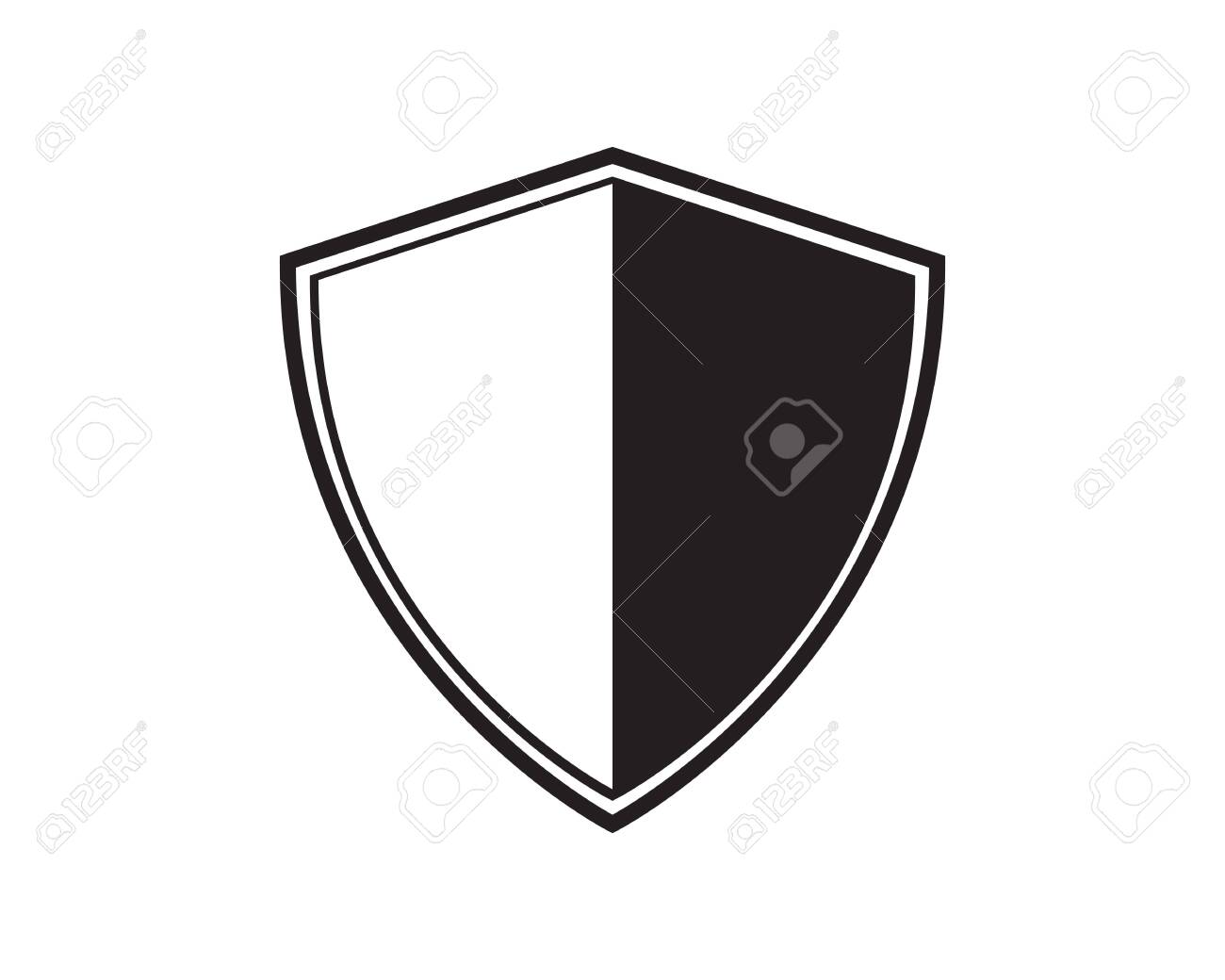 Shield Logo Template Vector Icon Illustration Design Royalty Free SVG,  Cliparts, Vectors, and Stock Illustration. Image 128973350.
