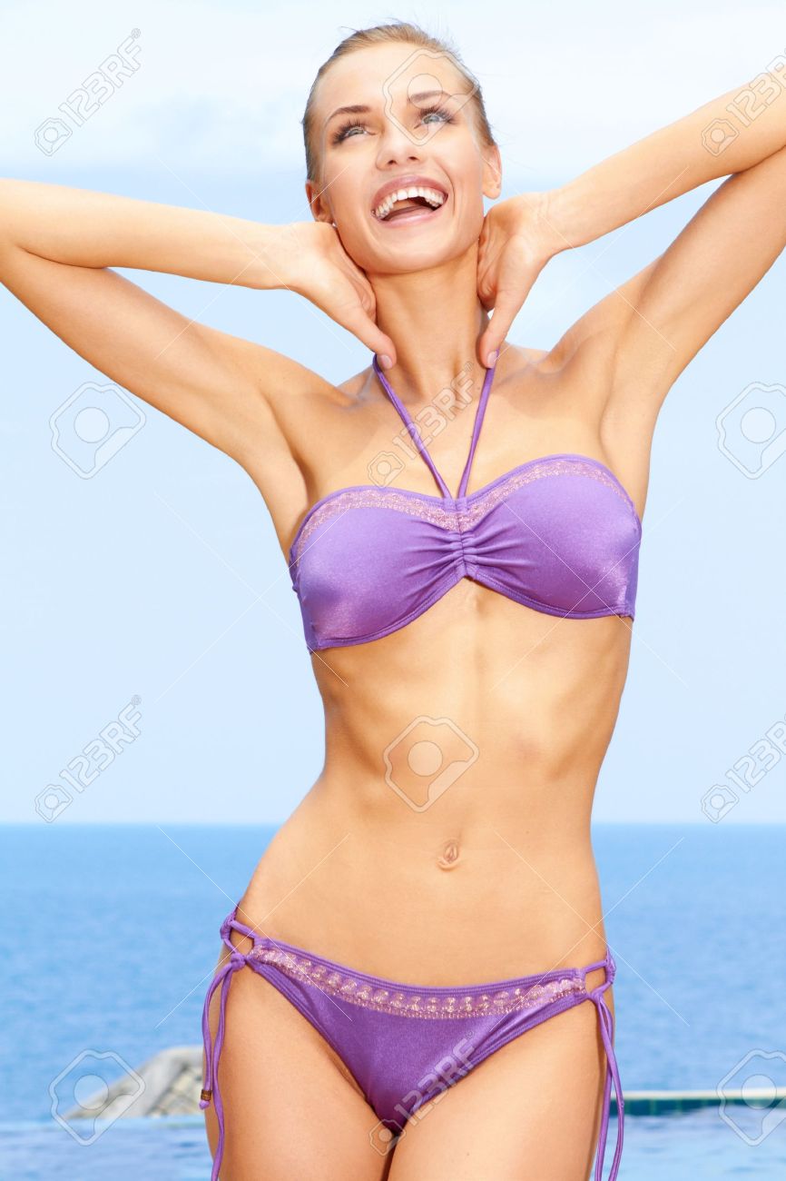 sexy purple bikini
