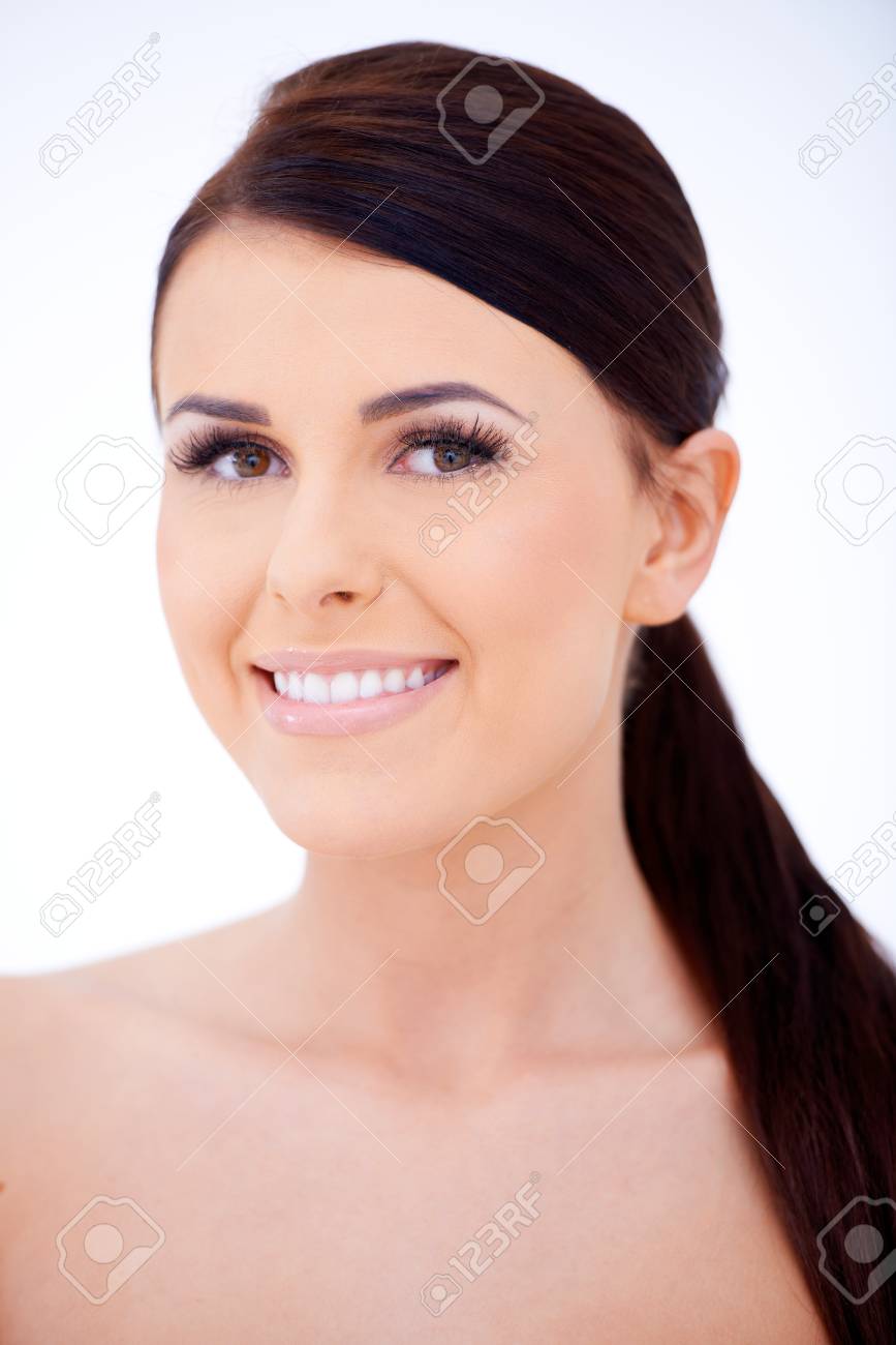 素敵な笑顔で暗い髪の女性 の写真素材 画像素材 Image 素敵な笑顔で暗い髪の女性 の写真素材 画像素材 Image