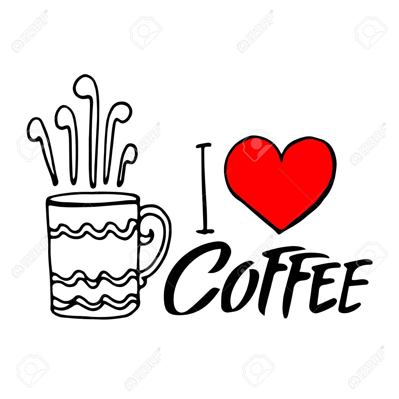 Coffee Cup A Of Cappuccino With Heart On Top The Foam Coffee Cup A Of Cappuccino With Heart On Top The Foam