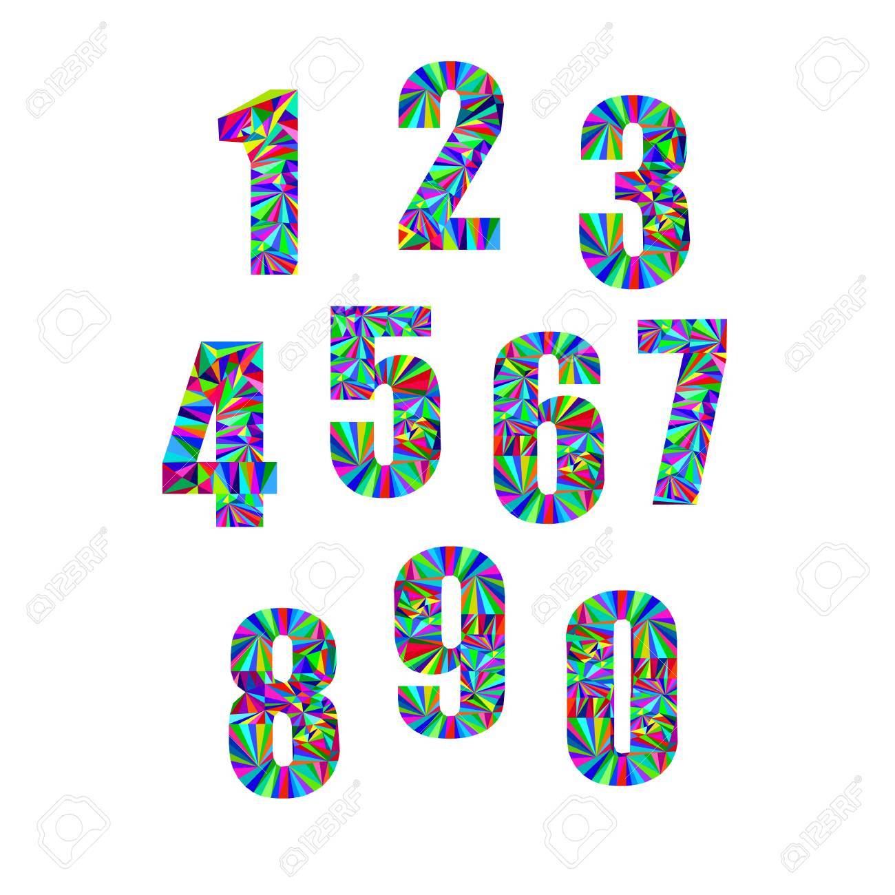 数ベクトル デザイン記号数字学校記号のイラスト素材 ベクタ Image