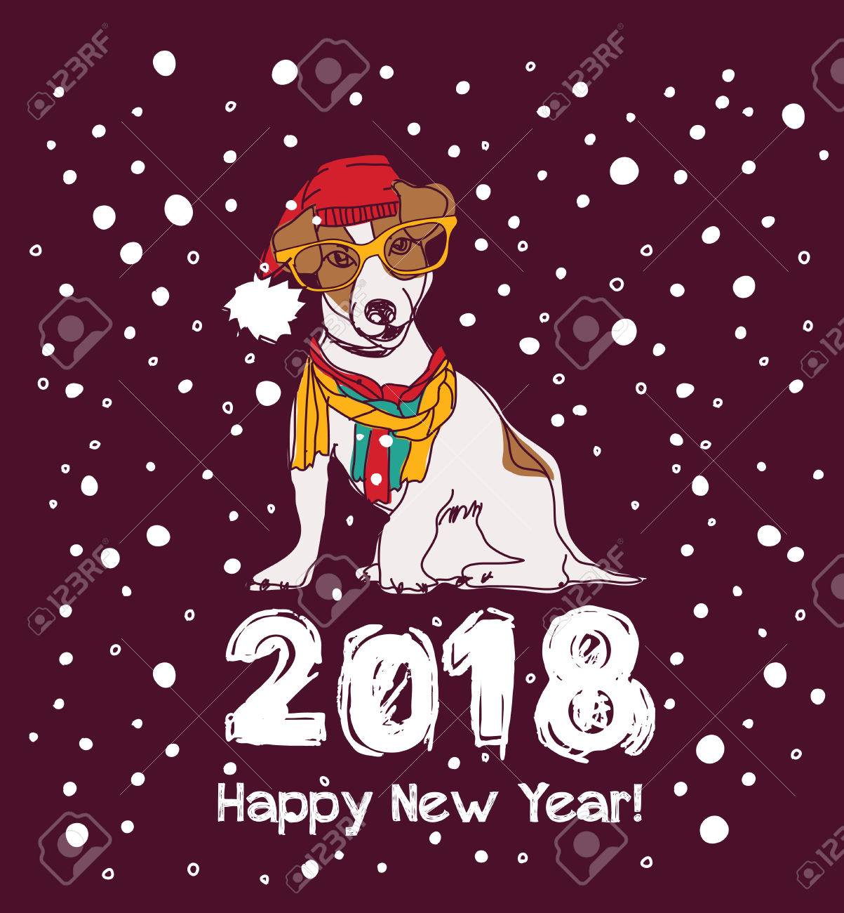 happy new year card 2018