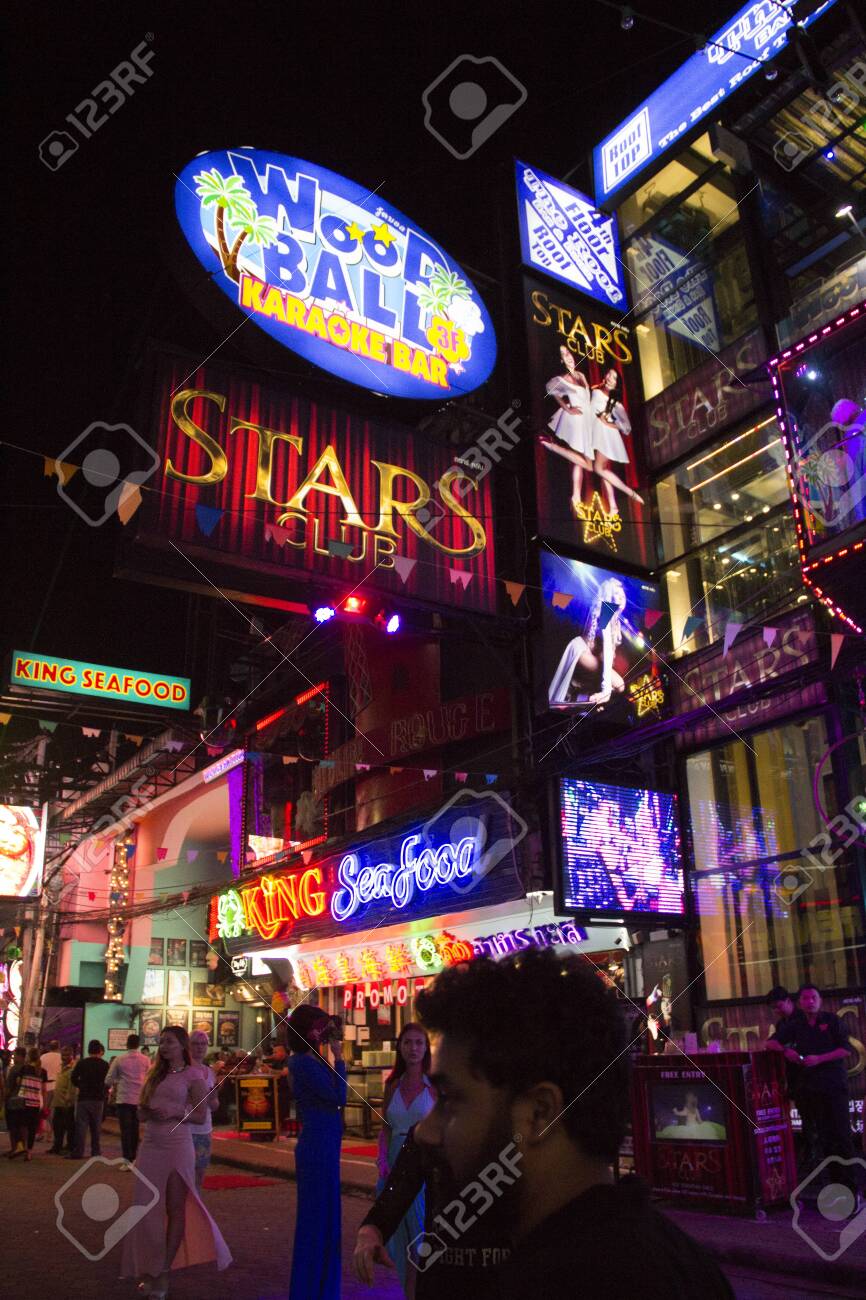 Pattaya November 27 People On The Famous Walking Street On