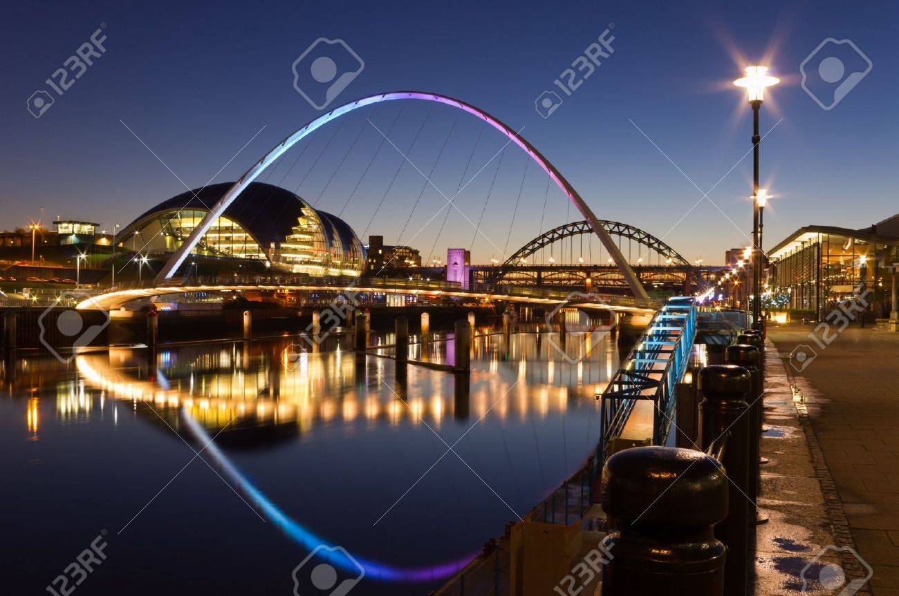 Newcastle quayside at night - 12201451 Newcastle quayside at night - 12201451