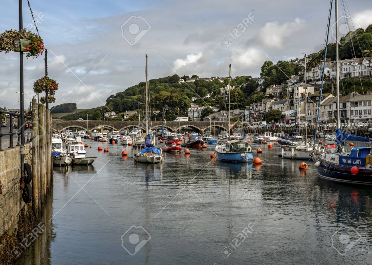 Looe Cornwall England Uk September 10 2018 Looe A Very
