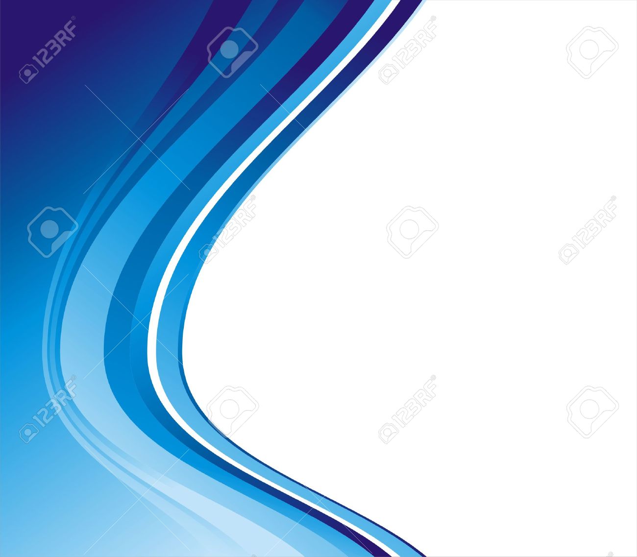 blue business card background